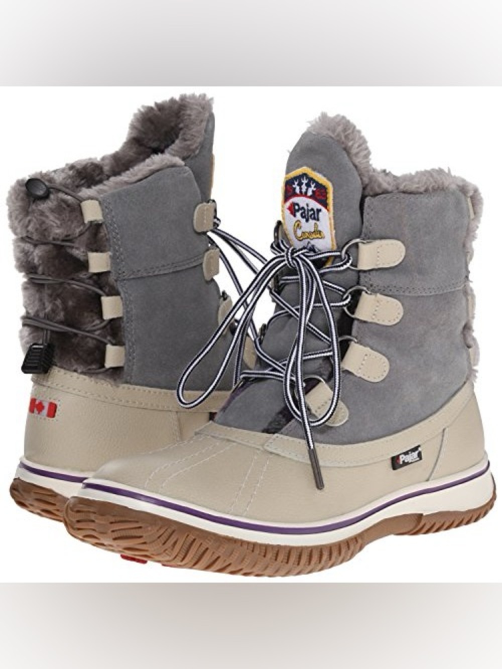 Pajar Canada Iceberg Light Grey Snow Boots Size 6-6.5